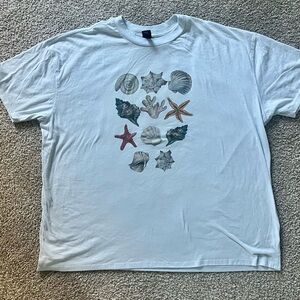 Wild Fable Seashell Graphic Tee - White